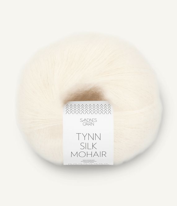 Hovedbilde Tynn Silk Mohair 1012 Natural White